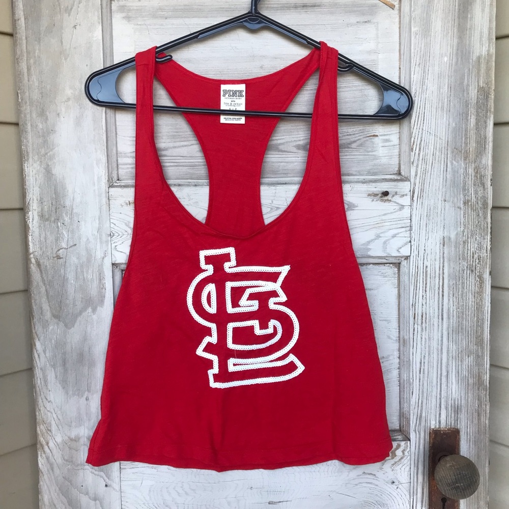 St. Louis Cardinals Pink crop top